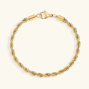 AVARIA Gigi Rope Chain Gold Bracelet ✨Waterproof✨